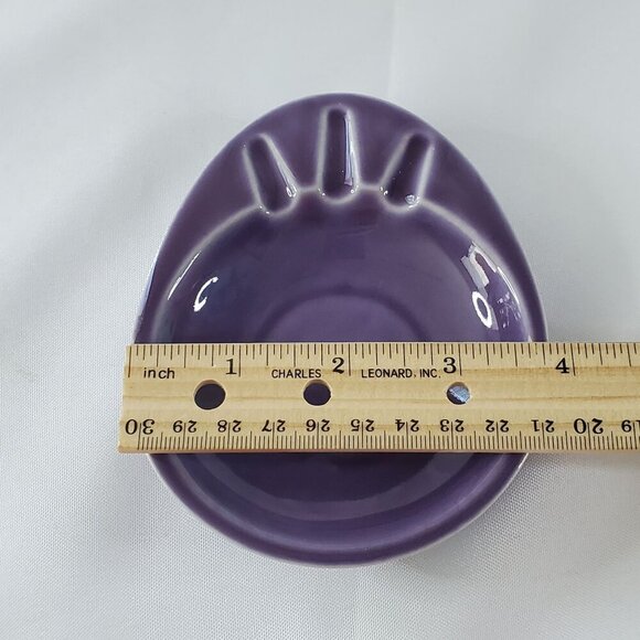 Vintage Hyalyn Purple Ceramic Ashtray #709 Mid-Century Modern Style USA - Picture 5 of 9
